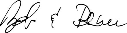 Bob & Renee Parsons' Signatures
